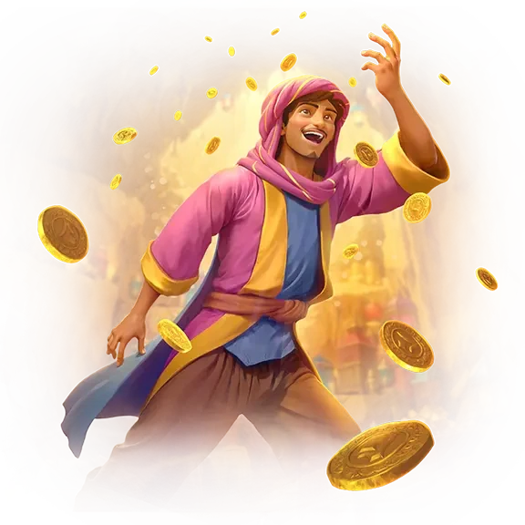 Alibaba's Cave of Fortune เกมสล็อต PG แตกง่าย RTP 96.77%