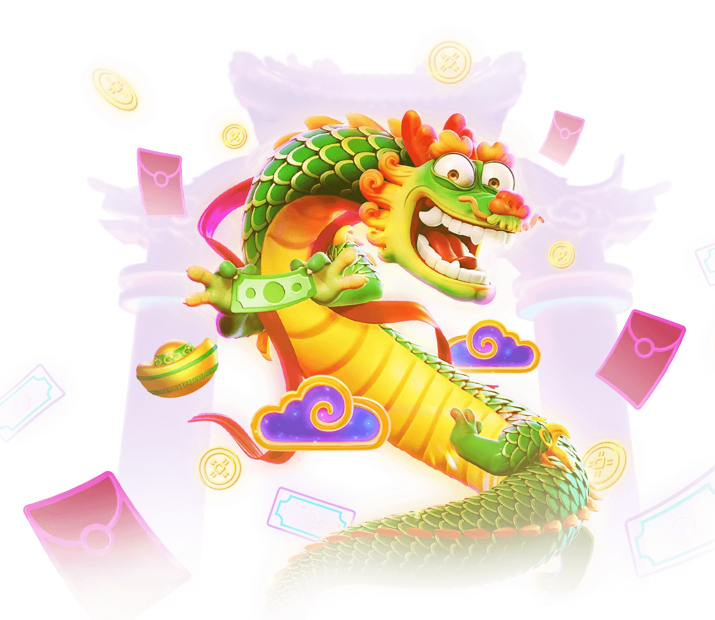 Fortune Dragon เกมสล็อต PG แตกง่าย RTP 96.74%