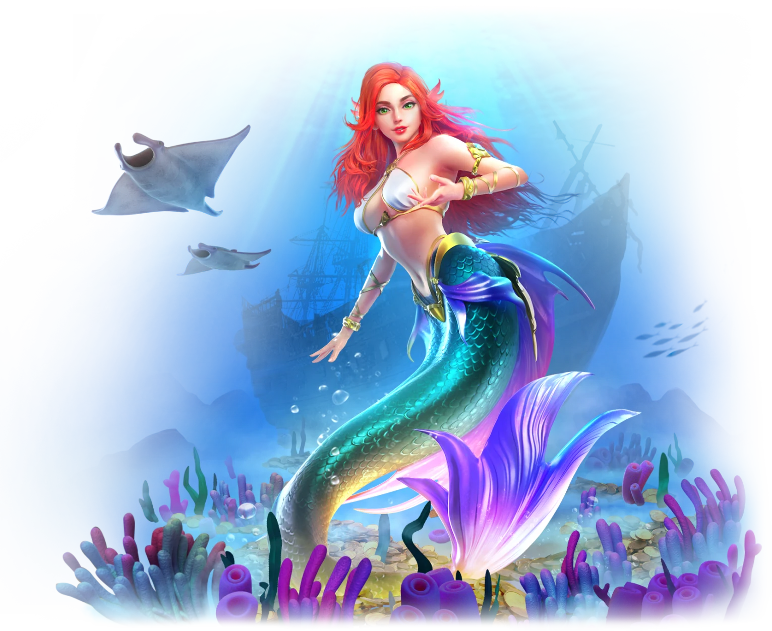 Mermaid Riches เกมสล็อต PG แตกง่าย RTP 96.71%
