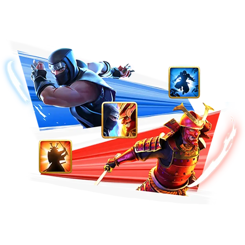 Ninja vs Samurai เกมสล็อต PG แตกง่าย RTP 97.44%
