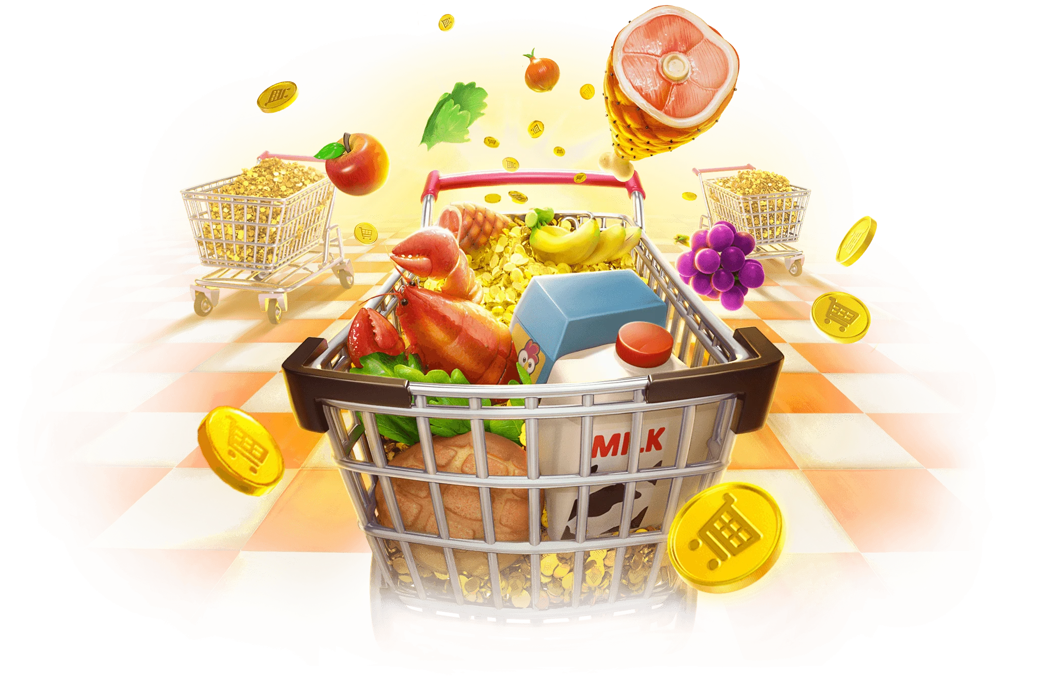 Supermarket Spree เกมสล็อต PG แตกง่าย RTP 96.71%