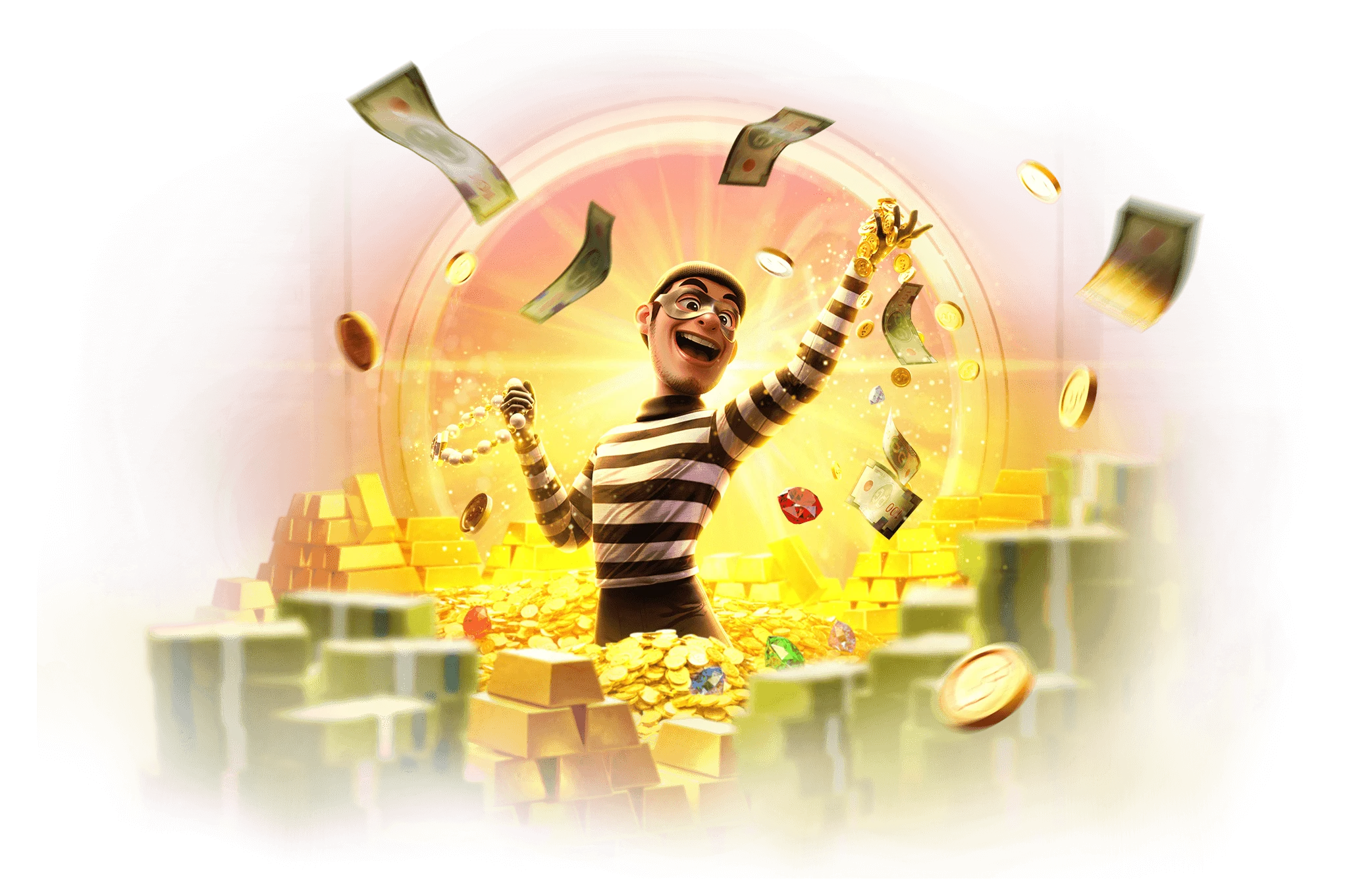 Wild Heist Cashout เกมสล็อต PG แตกง่าย RTP 96.77%